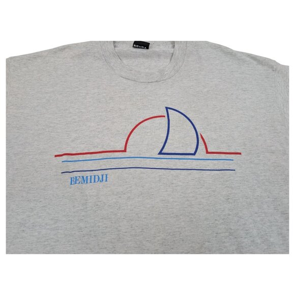 VTG Bemidji Boat Sun Single Stitch USA Made T Shirt Sz XXL Screen Stars 50/50 - Picture 4 of 11